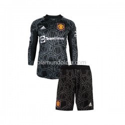 Camisola Manchester United Guarda-redes Criança Equipamento Segundo 2022-2023 Manga Comprida